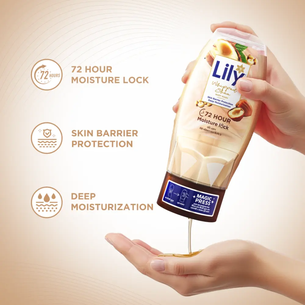Lily Whipped Shea Body Wash-200ml - 4