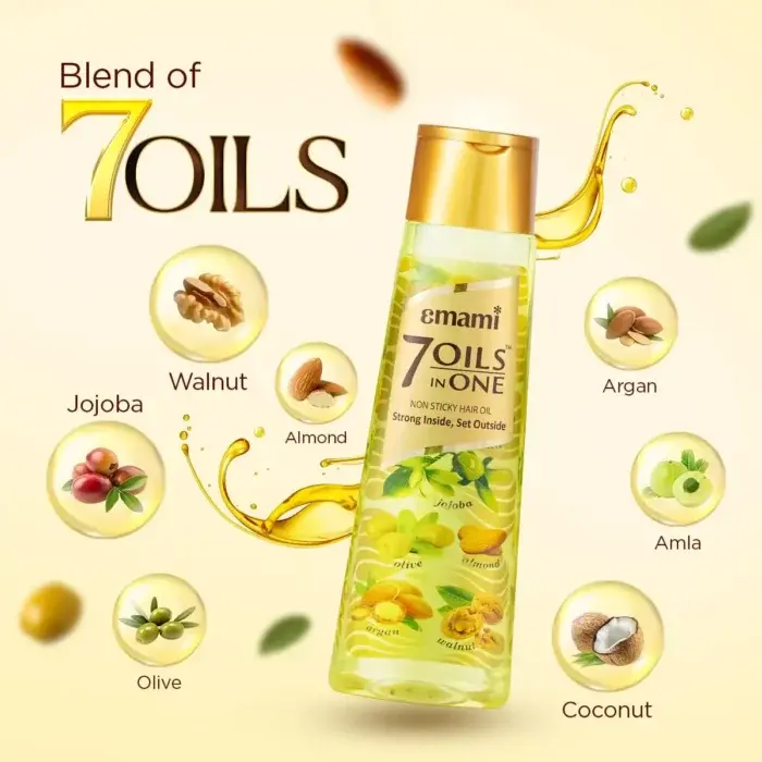 Emami 7 Oils in One Non-Stick -200mly Hair Oil -200ml - 2