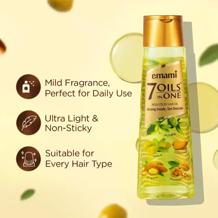 Emami 7 Oils in One Non-Stick -200mly Hair Oil -200ml - 3
